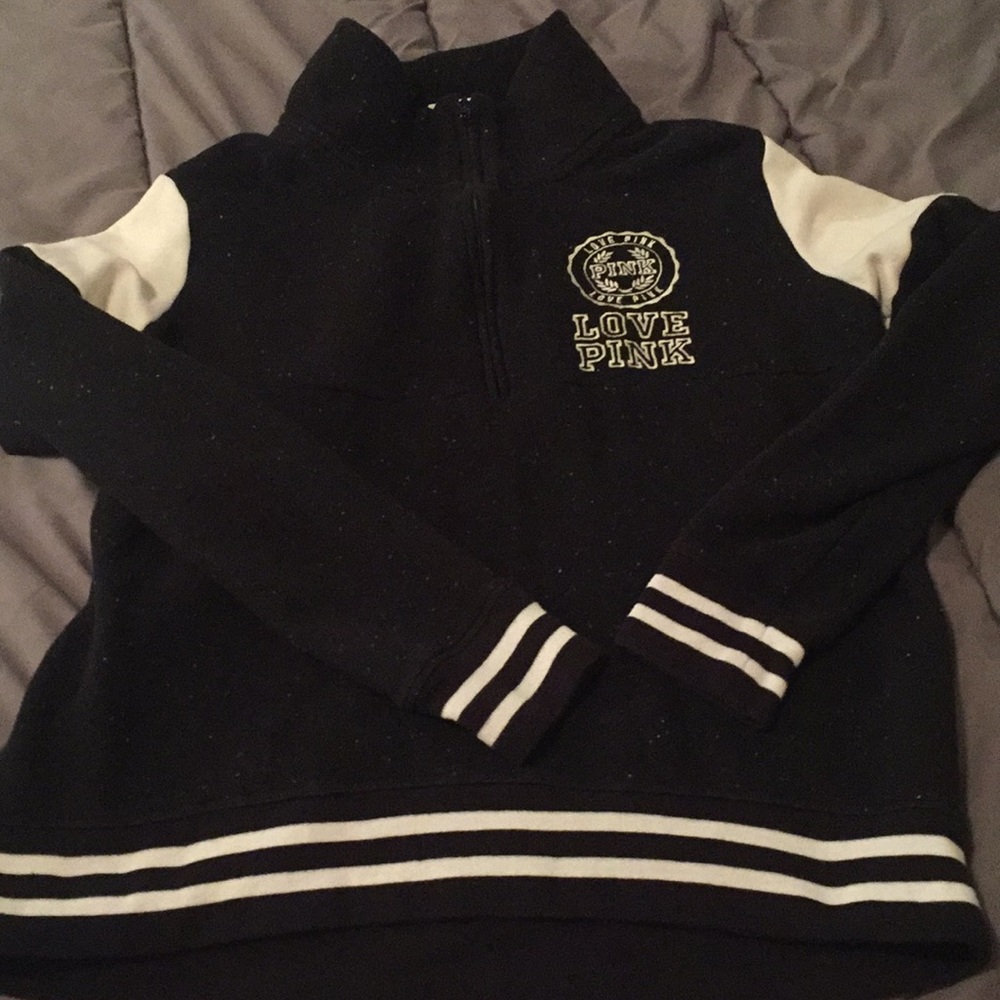 PINK half-zip sweatshirt